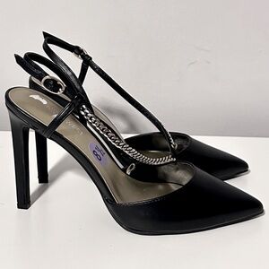 NINE WEST Slingback Pointed Toe Pump Heels Women Size 8.5